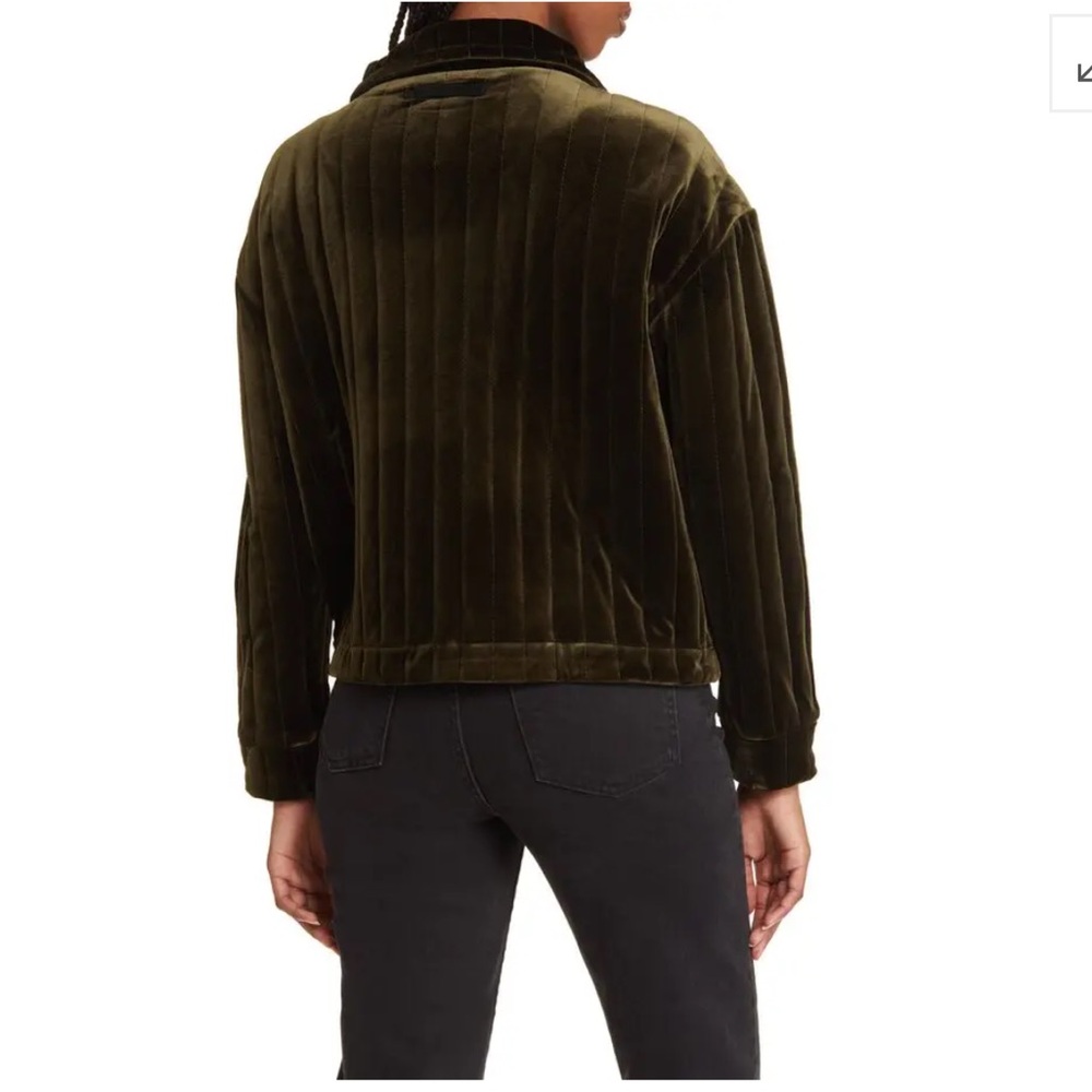Lysse Shea Quilted Green Velvet Jacket - Picture 2 of 13